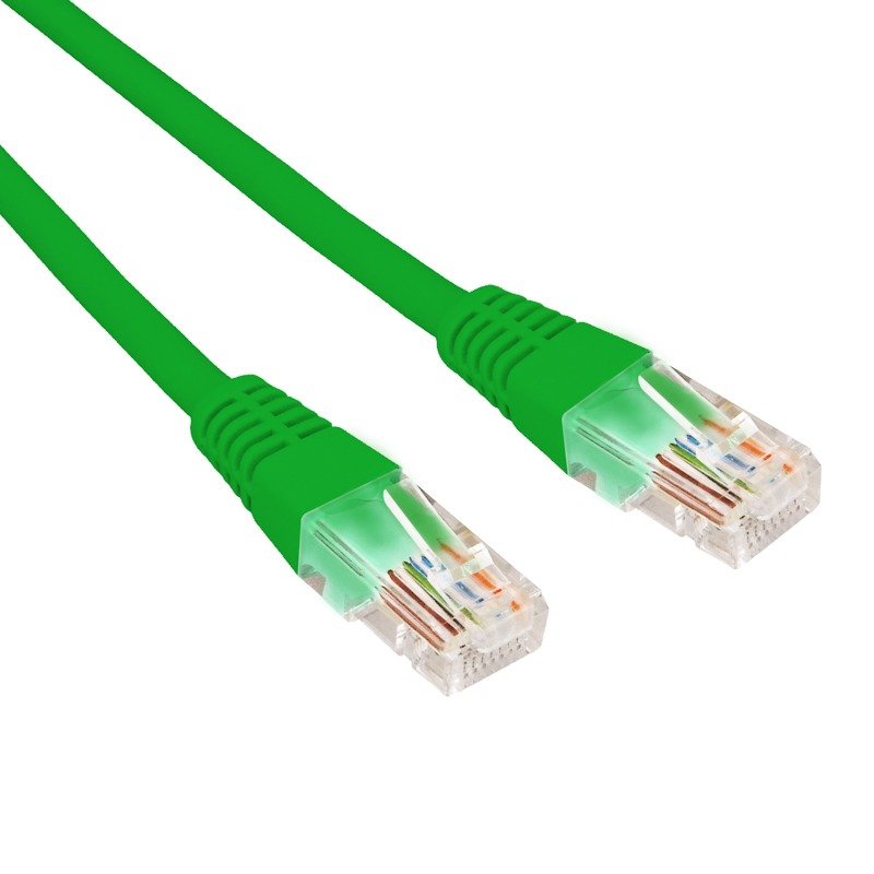 Патч-корд U/UTP CAT 6, RJ45-RJ45, 26AWG, LSZH, зеленый, 5м REXANT (02-0296-5)