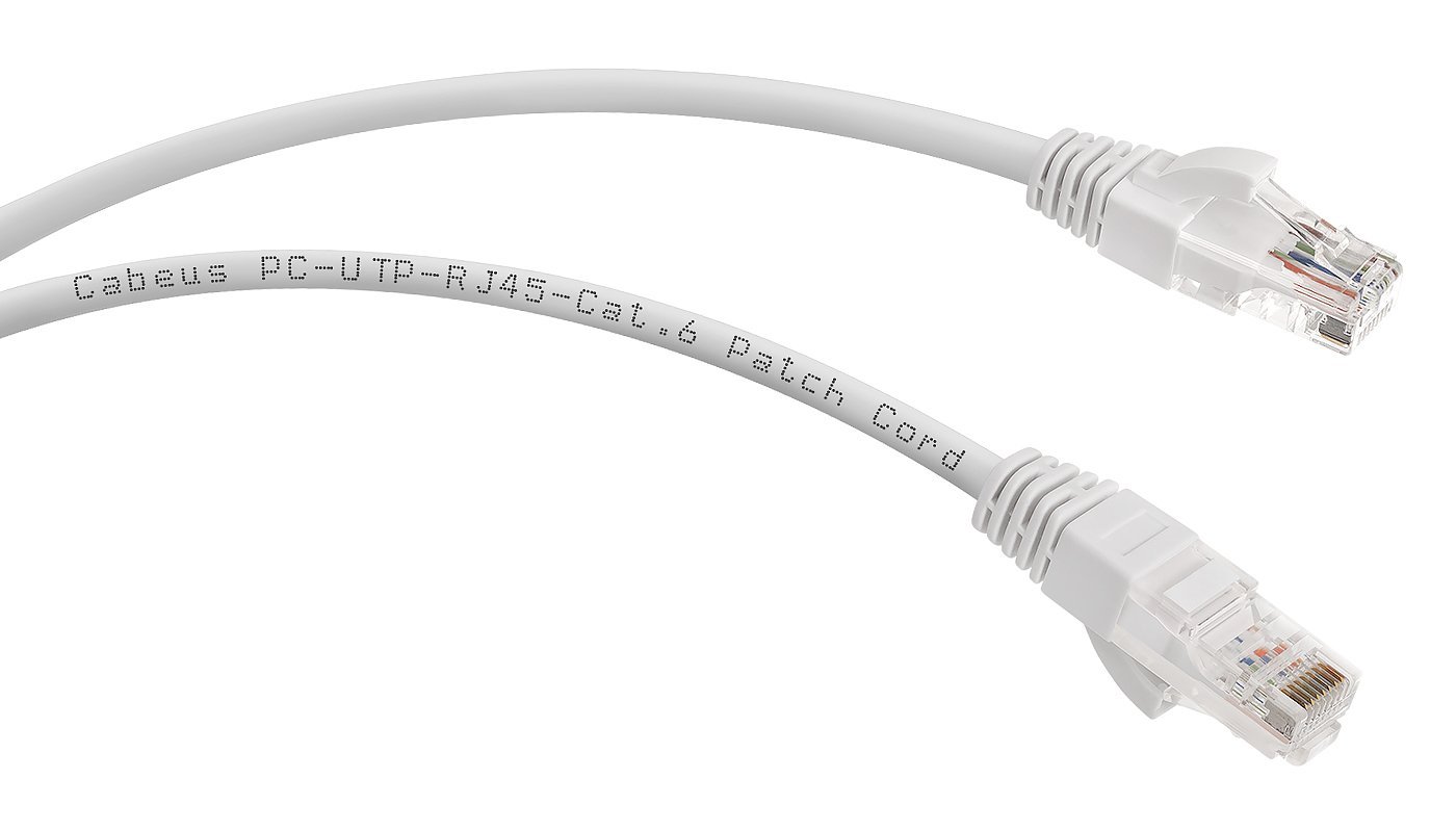 PC-UTP-RJ45-Cat.6-0.5m-WH (8669c), белый