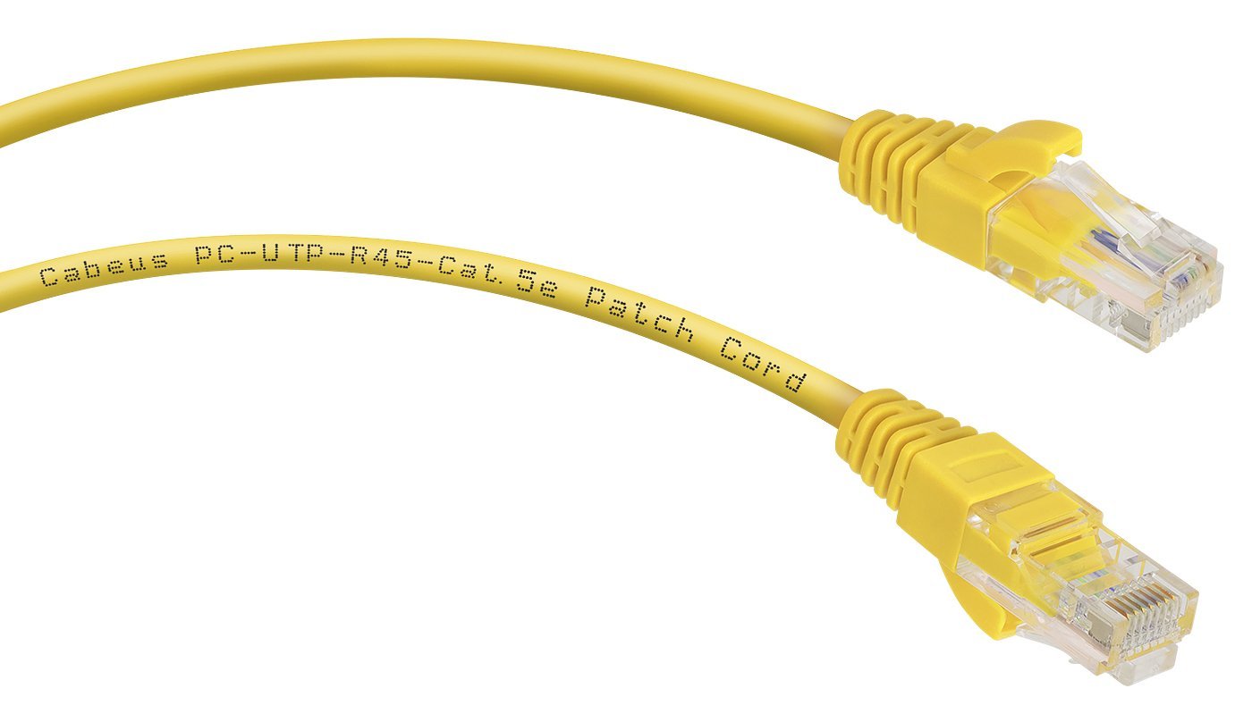 PC-UTP-RJ45-Cat.5e-0.15m-YL (8985c), желтый