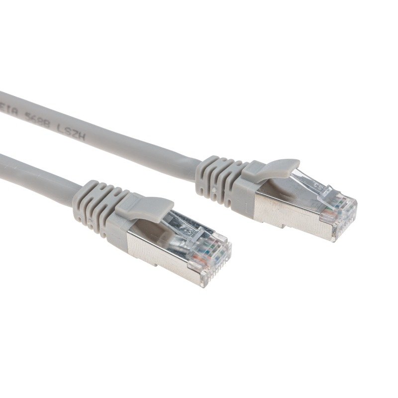 Патч-корд F/UTP CAT 6, RJ45-RJ45, 26AWG, LSZH, серый, 5м REXANT (02-0210-5)