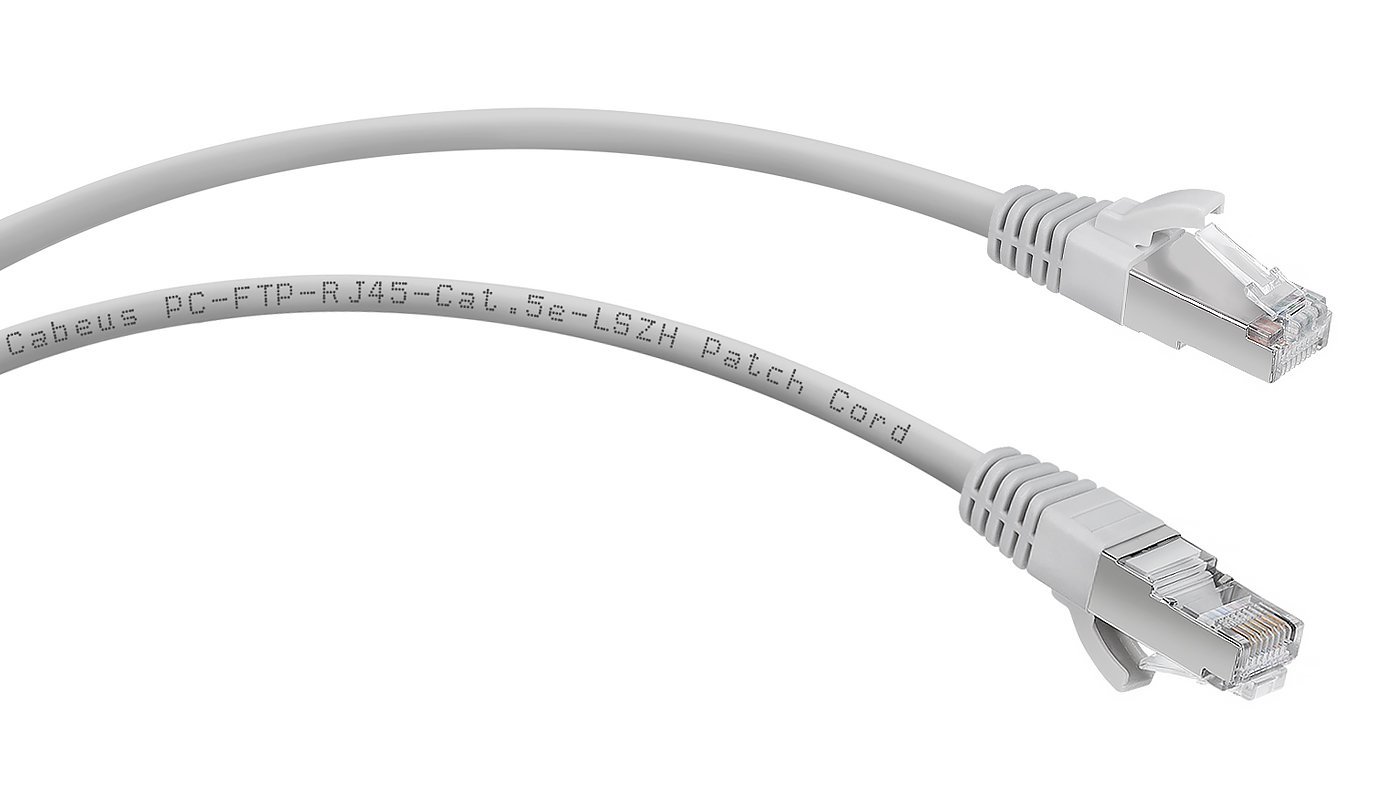 PC-FTP-RJ45-Cat.5e-1.5m-LSZH (8871c), серый