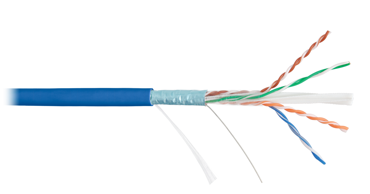 F/UTP 4pair, Cat6, Solid, In, нг(А)-HF (NMC 4240C-BL)