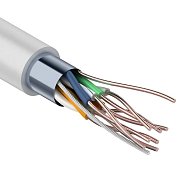 F/UTP, CAT 6, ZH нг(А)-HF, 4PR, 23AWG, INDOOR, SOLID, серый, 305м, REXANT (01-0167) / Кабель «витая пара» (LAN) для структурированных систем связи