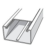 Короб 100х40 INSTA с крышкой (крышка=80мм) (76004-E110)