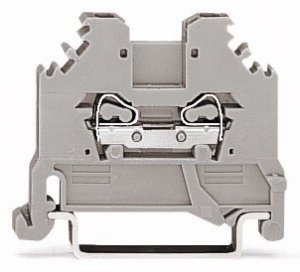 WAGO 279-101 клемма 2-проводная с боковым подключение, серая / Клемма проходная на DIN-рейку