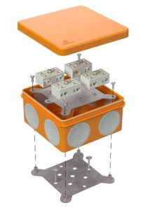 Коробка огнестойкая 100х100х50 (60-0300-FR6.0-4-8-Р Е15-Е60) / Коробка огнестойкая для открытой установки