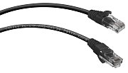 PC-UTP-RJ45-Cat.5e-0.3m-BK (7658c), чёрный / Патч-корд медный