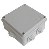 Коробка JBS100 100х100х55, 6 вых, IP55, серая (44007HF)