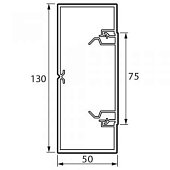 Кабель-канал 130x50 мм METRA (638082)