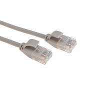 Патч-корд U/UTP CAT 6A (10G), RJ45-RJ45, 28AWG, LSZH, серый, 3м REXANT (02-0380-3) / Патч-корд UTP