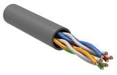 GENERICA U/UTP кат. 5E 100МГц 4 пары PVC INDOOR серый (BC1-C5E04-111-305-G)