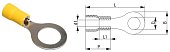 Наконечник НКИ 5.5-4 кольцо 4-6мм желтый (100 шт) (UNL20-006-6-4)