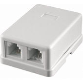 STK-RJ-45(8P8C), CAT.6, 2 выхода, Dual IDC компьютерная розетка