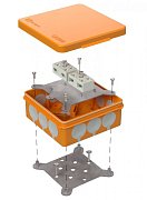 Коробка огнестойкая для о/п двухкомпонентная 60-0303-FR6.0-4-4-Р Е15-Е60 100х100х40 Промрукав / Коробка огнестойкая