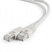 Патч-корд F/UTP RJ45-RJ45, CAT 5e, ZH нг(А)-HF, серый, 0,5м REXANT (18-8001-1) / Патч-корд FTP