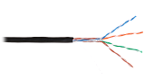 U/UTP 4pair, Cat5e, Solid, In/Out, нг(А)-HF (NMC 4100C-BK)