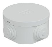 Коробка JBR065 D=65х35, 4 вых., IP44, белая (44004W-1) / Коробка монтажная