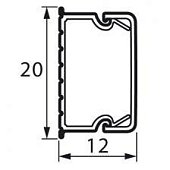 Мини-канал 20x12 мм METRA (638192)