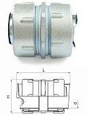 Муфта соединительная для металлорукава МСМ-50 (zeta40815)