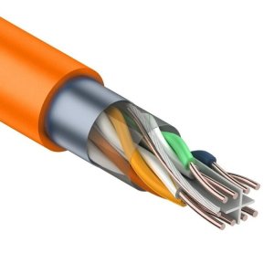 F/UTP, CAT 6, ZH нг(А)-HF, 4PR, 23AWG, INDOOR, SOLID, оранжевый, 305 м, REXANT (01-0151) / Кабель «витая пара» (LAN) для структурированных систем связи