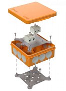 Коробка огнестойкая для о/п двухкомпонентная 60-0303-FR10.0-4 Е15-Е120 100х100х40 Промрукав / Коробка огнестойкая