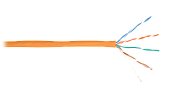 U/UTP 4pair, Cat5e, Solid, In, нг(А)-HF (NMC 2100C-OR)