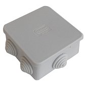 Коробка JBS080 85х85х40, 6 вых, IP44, серая (44006)