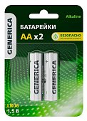 Батарейка Alkaline LR06/AA GENERICA (2 шт) (ABT-LR06-ST-L02-G)