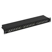 Патч-панель 19", 24хRJ-45, FTP, Cat.5e, 1U (10-0402)