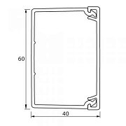 Мини-канал 60x40 мм METRA (638197) / Короб