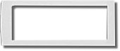 Рамка универсальная на 6 модулей, белая (F00015)